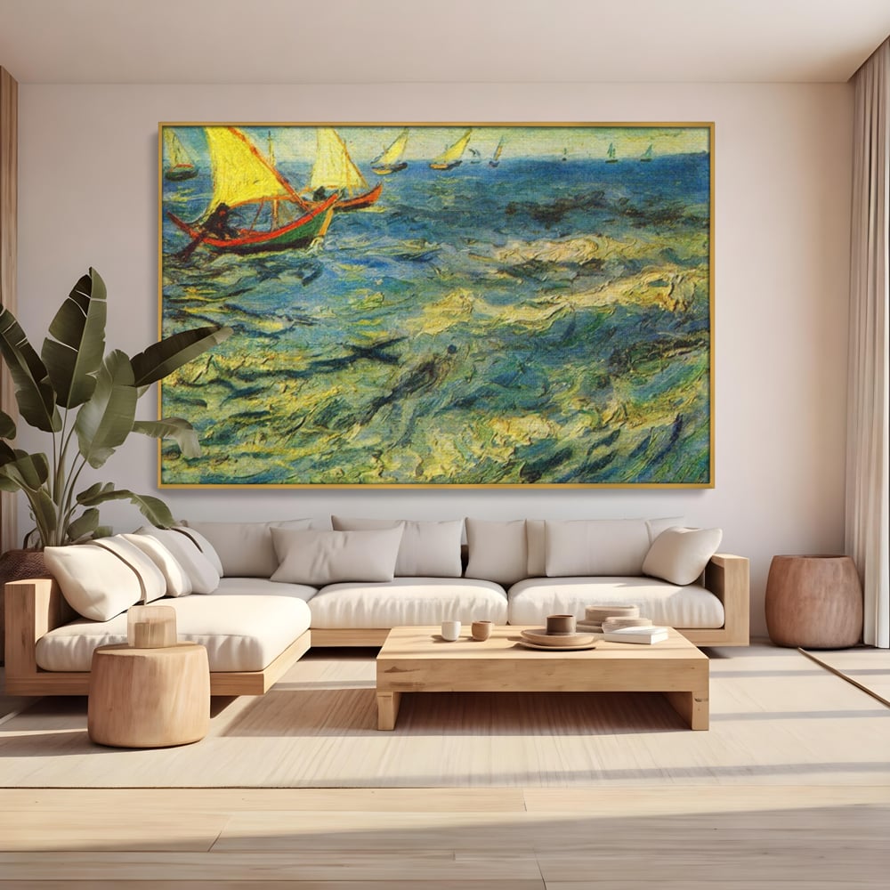 Tablou Canvas Premium LuxCanva® A1117, Marea , Vincent van Gogh, Arta, Pictura, Culori Vibrante