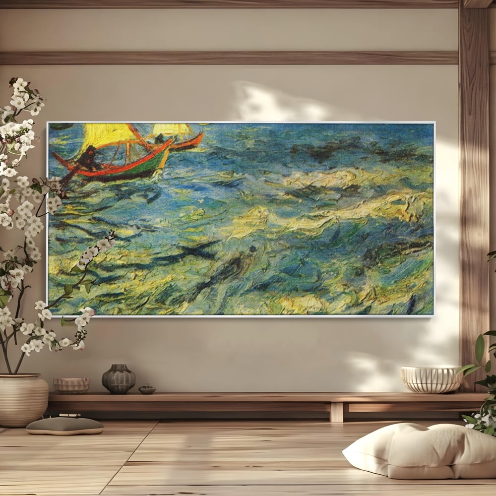 Tablou Canvas Premium LuxCanva® A1117, Marea , Vincent van Gogh, Arta, Pictura, Culori Vibrante