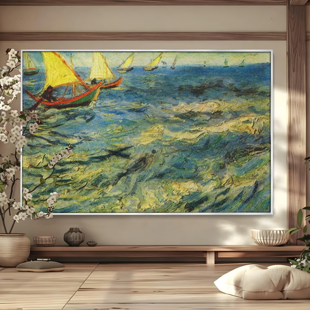 Tablou Canvas Premium LuxCanva® A1117, Marea , Vincent van Gogh, Arta, Pictura, Culori Vibrante