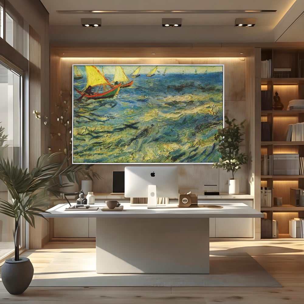 Tablou Canvas Premium LuxCanva® A1117, Marea , Vincent van Gogh, Arta, Pictura, Culori Vibrante