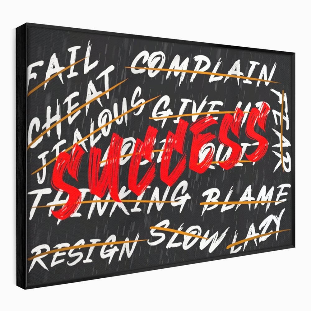 Tablou Canvas Premium LuxCanva® A1118, Succes , Motivatie, Work, TeamLeader, Culori Vibrante