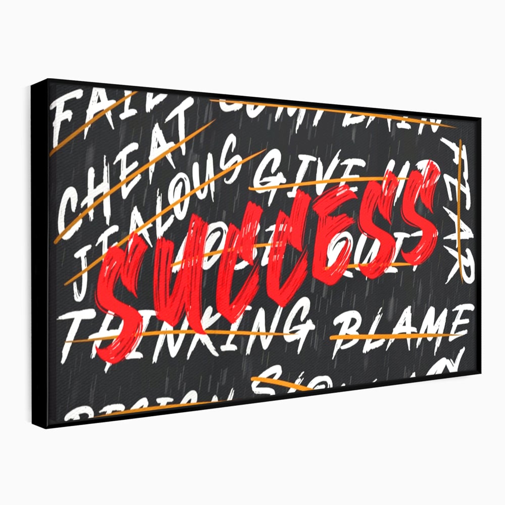 Tablou Canvas Premium LuxCanva® A1118, Succes , Motivatie, Work, TeamLeader, Culori Vibrante