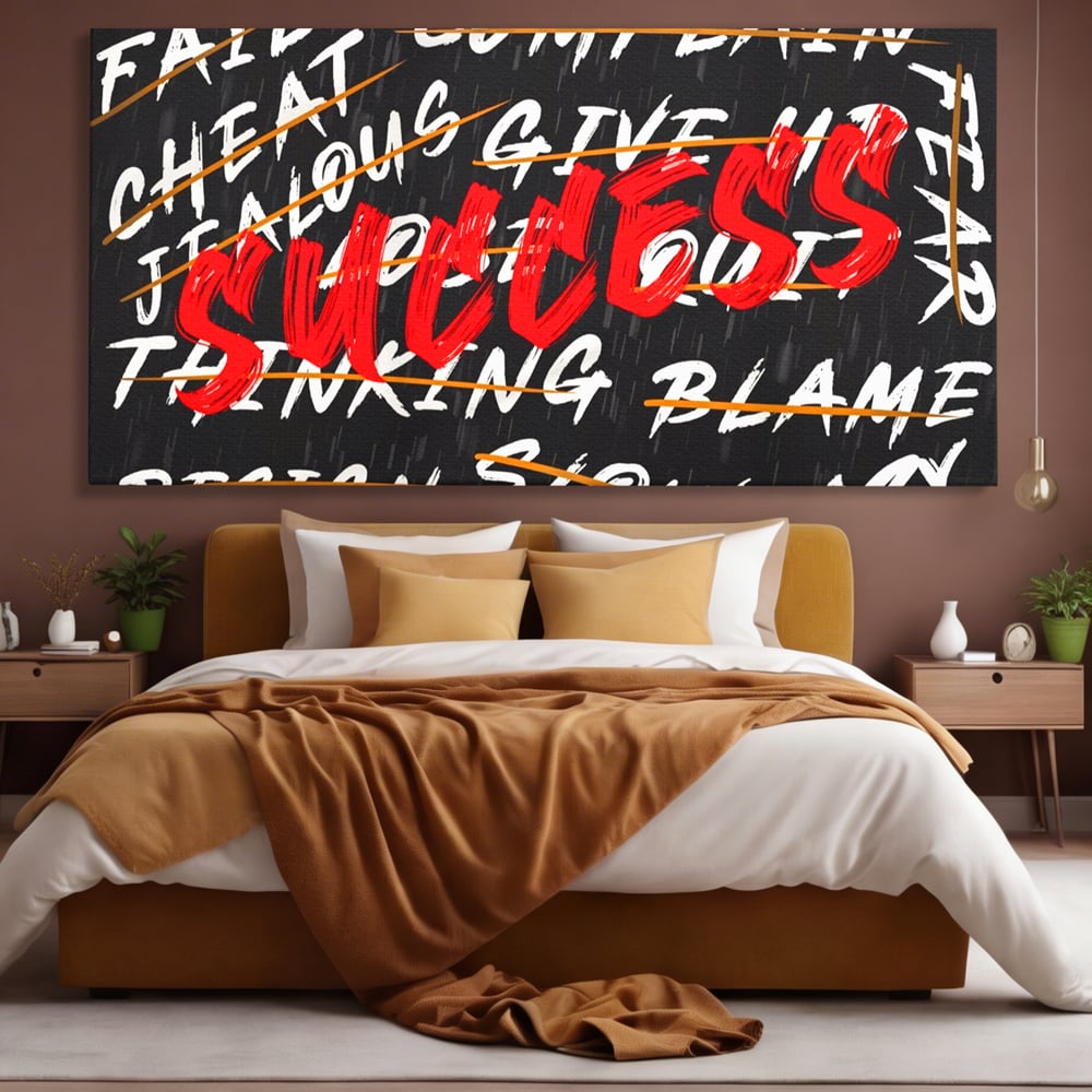 Tablou Canvas Premium LuxCanva® A1118, Succes , Motivatie, Work, TeamLeader, Culori Vibrante