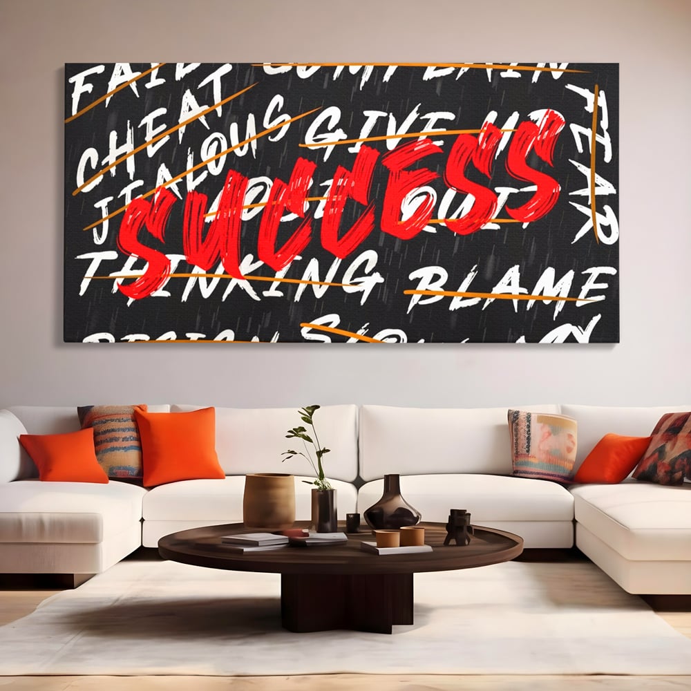 Tablou Canvas Premium LuxCanva® A1118, Succes , Motivatie, Work, TeamLeader, Culori Vibrante