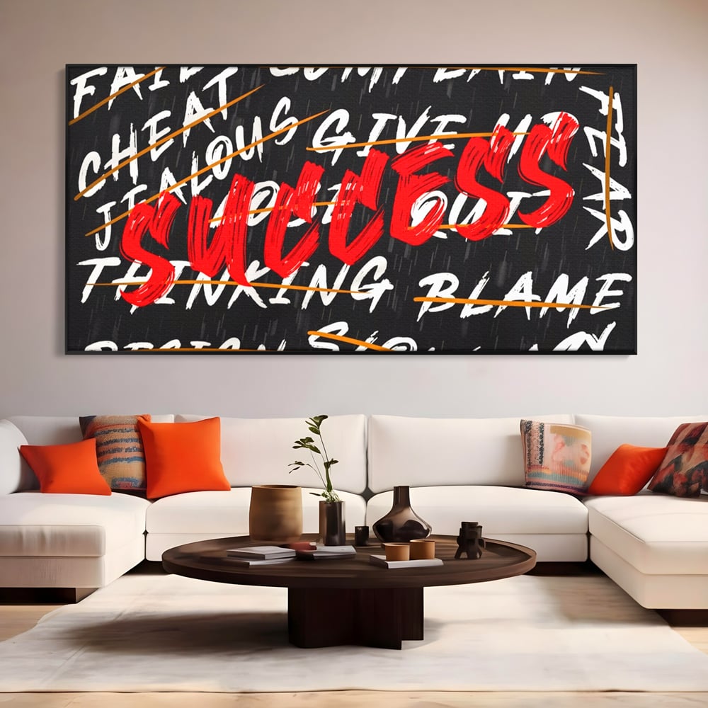 Tablou Canvas Premium LuxCanva® A1118, Succes , Motivatie, Work, TeamLeader, Culori Vibrante