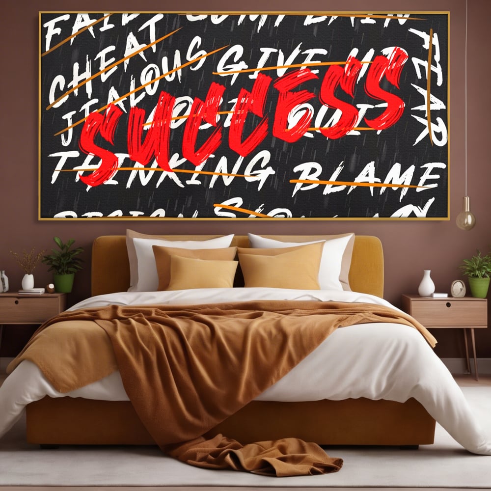 Tablou Canvas Premium LuxCanva® A1118, Succes , Motivatie, Work, TeamLeader, Culori Vibrante
