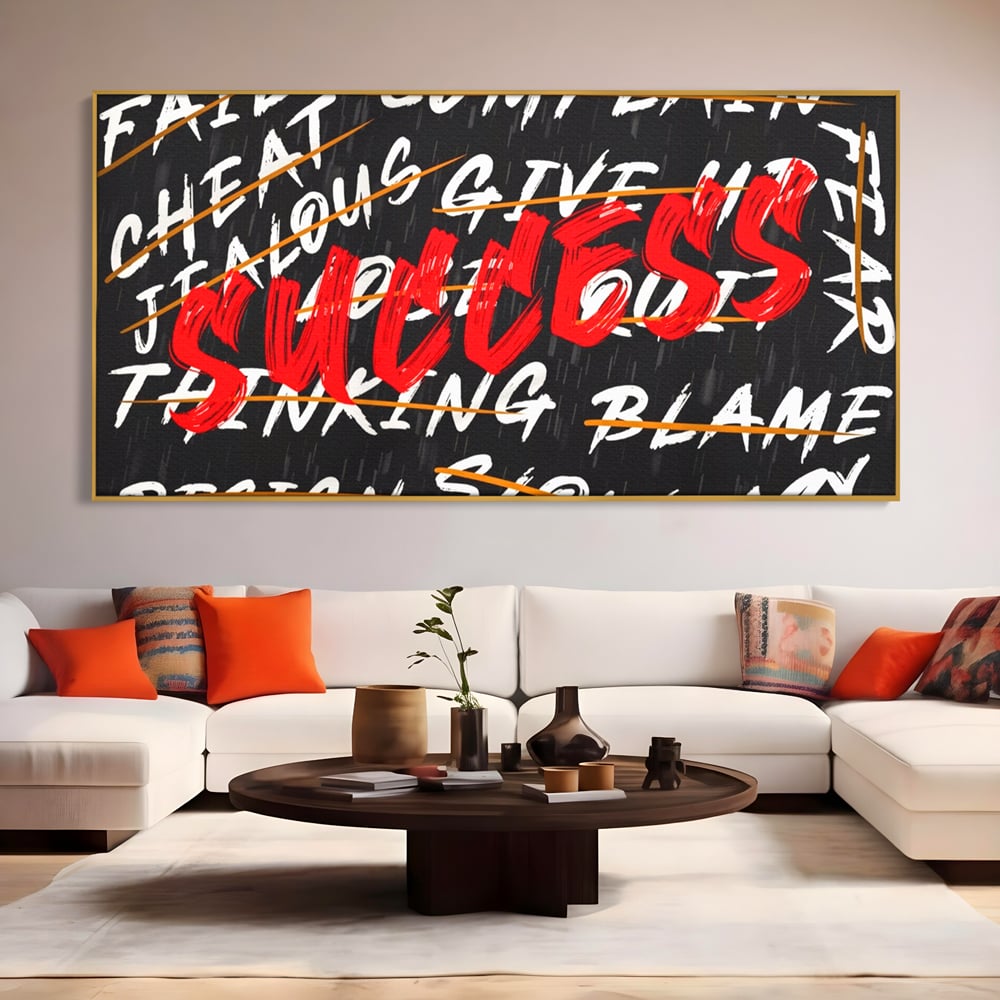 Tablou Canvas Premium LuxCanva® A1118, Succes , Motivatie, Work, TeamLeader, Culori Vibrante