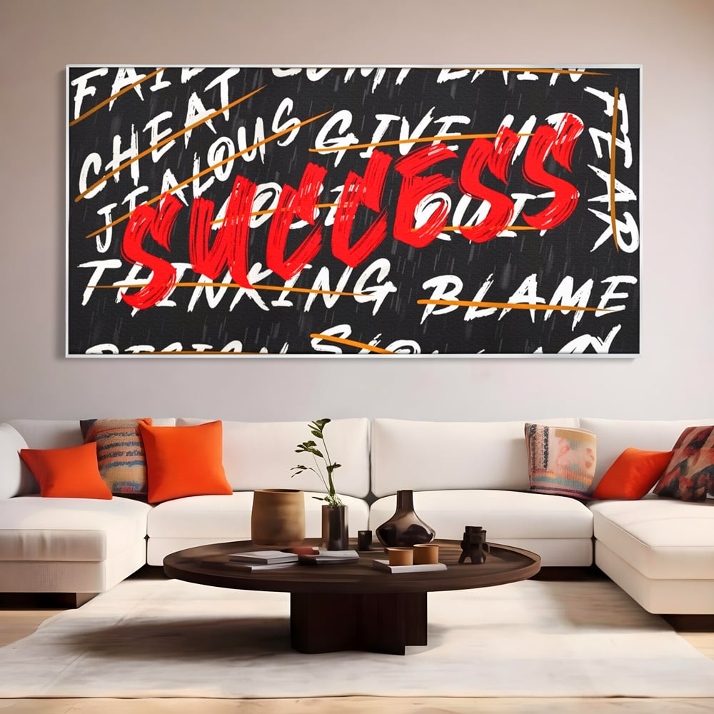 Tablou Canvas Premium LuxCanva® A1118, Succes , Motivatie, Work, TeamLeader, Culori Vibrante