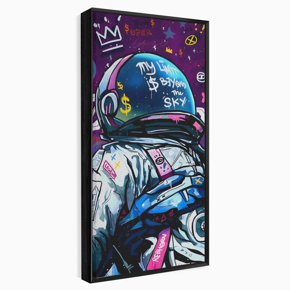 Tablou Canvas Premium LuxCanva® A1119, Astronaut , Cosmonaut, Spatiu, Motivational, Culori Vibrante