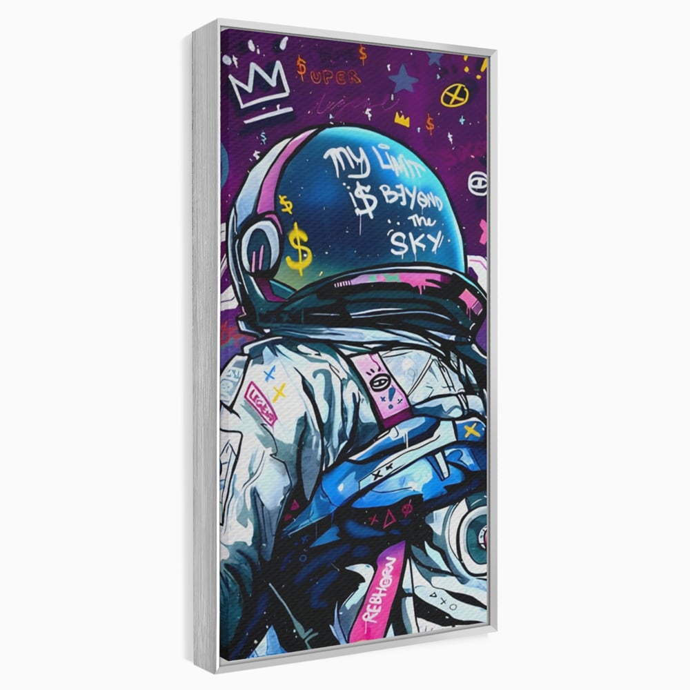 Tablou Canvas Premium LuxCanva® A1119, Astronaut , Cosmonaut, Spatiu, Motivational, Culori Vibrante