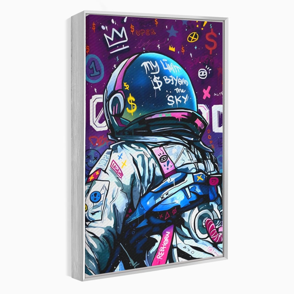 Tablou Canvas Premium LuxCanva® A1119, Astronaut , Cosmonaut, Spatiu, Motivational, Culori Vibrante