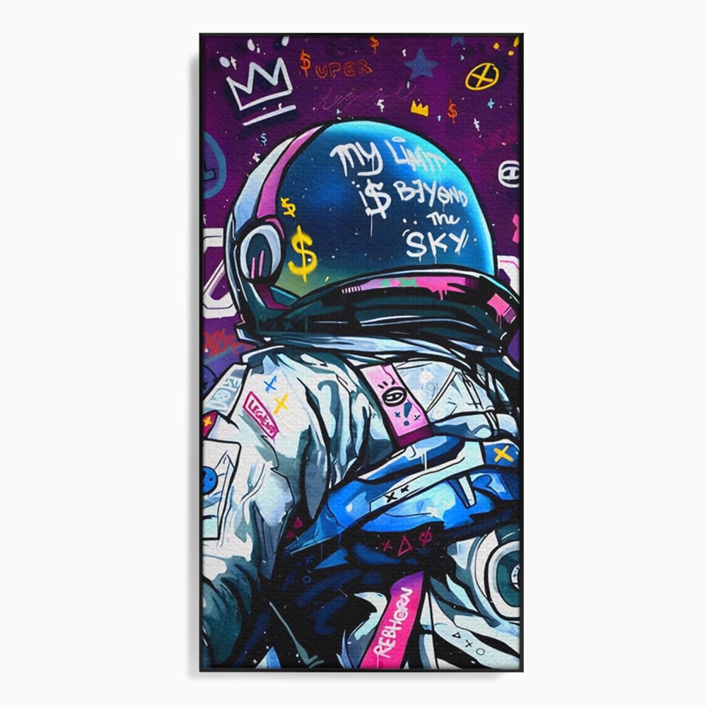 Tablou Canvas Premium LuxCanva® A1119, Astronaut , Cosmonaut, Spatiu, Motivational, Culori Vibrante
