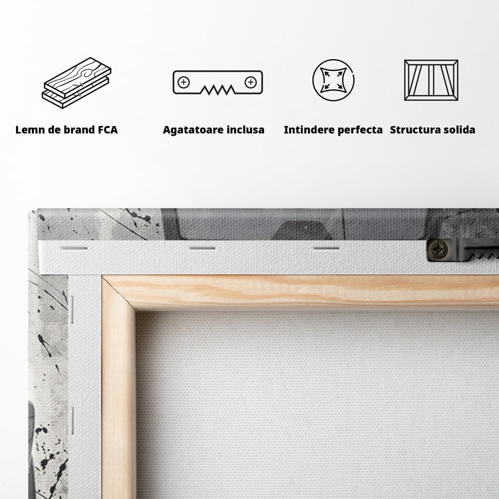 Leinwand Kunst Leinwand Premium LuxCanva® A1125, Money Talk , Mercedes, Erfolg, Weiß, Schwarz