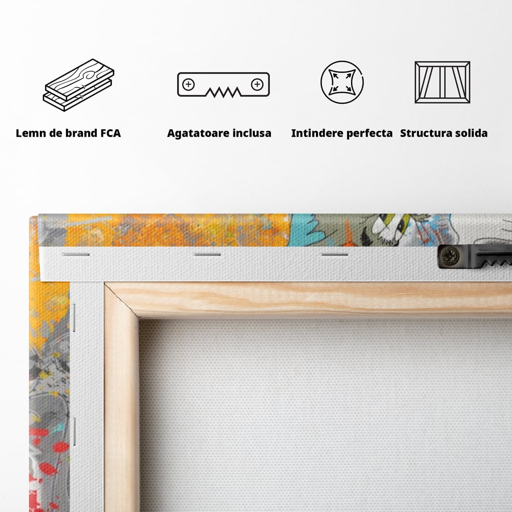 Tablou Canvas Premium LuxCanva® A1128, Tom And Jerry , Moda, Luxury Brands, Desene Animate, Culori Vibrante