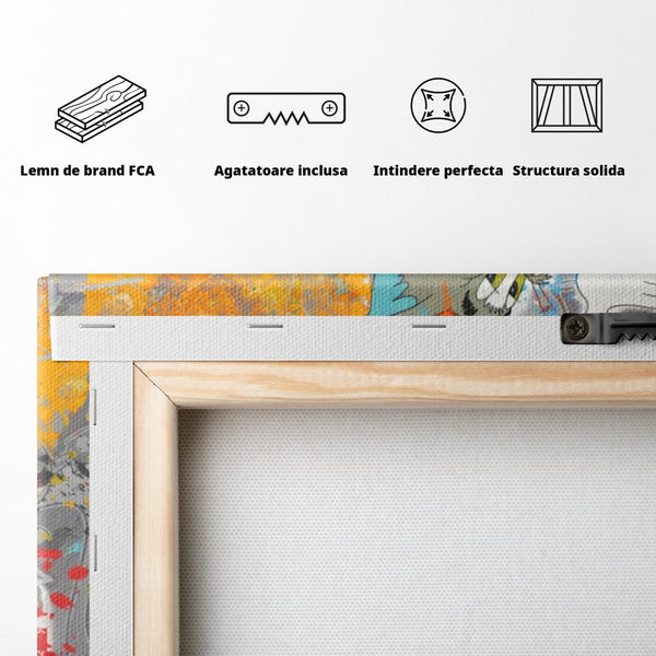 Tablou Canvas Premium LuxCanva® A1128, Tom And Jerry , Moda, Luxury Brands, Desene Animate, Culori Vibrante