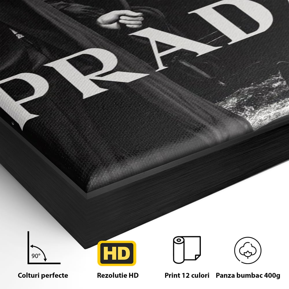 Tablou Canvas Premium, LuxCanva® A1129, Prada Men, Moda, Luxury Brands, Fashion, Alb, Negru