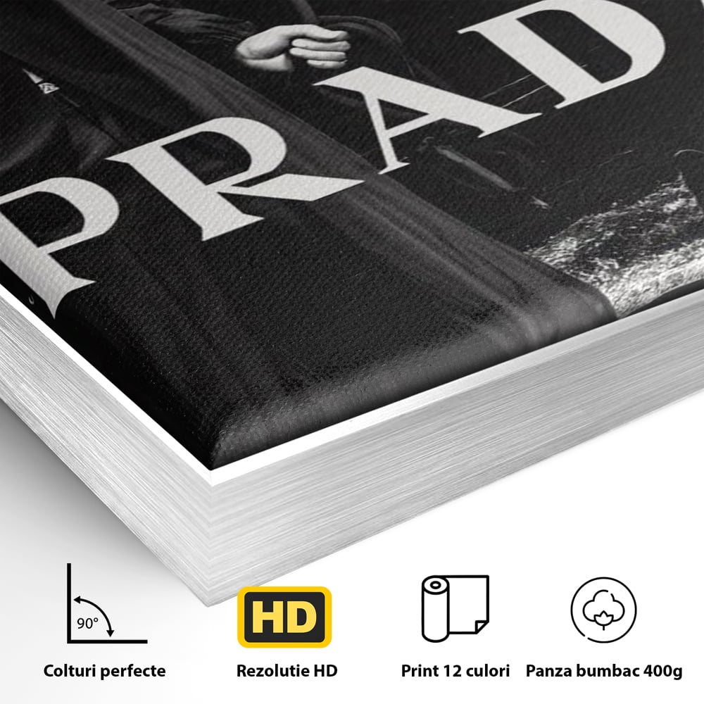 Tablou Canvas Premium, LuxCanva® A1129, Prada Men, Moda, Luxury Brands, Fashion, Alb, Negru