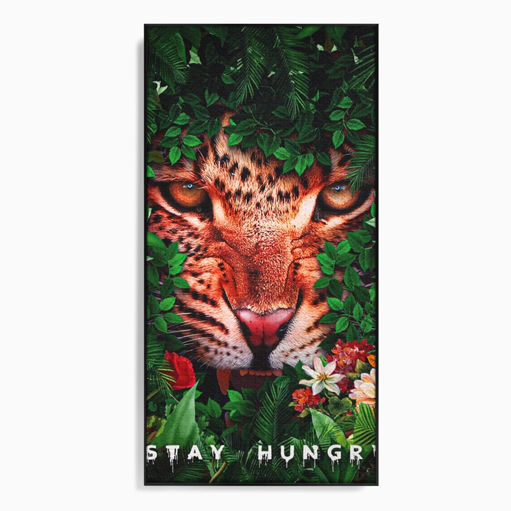 Tablou Canvas Premium LuxCanva® A1131, Hungry Tiger ,  Tigru, Jungla, Motivational, Culori Vibrante