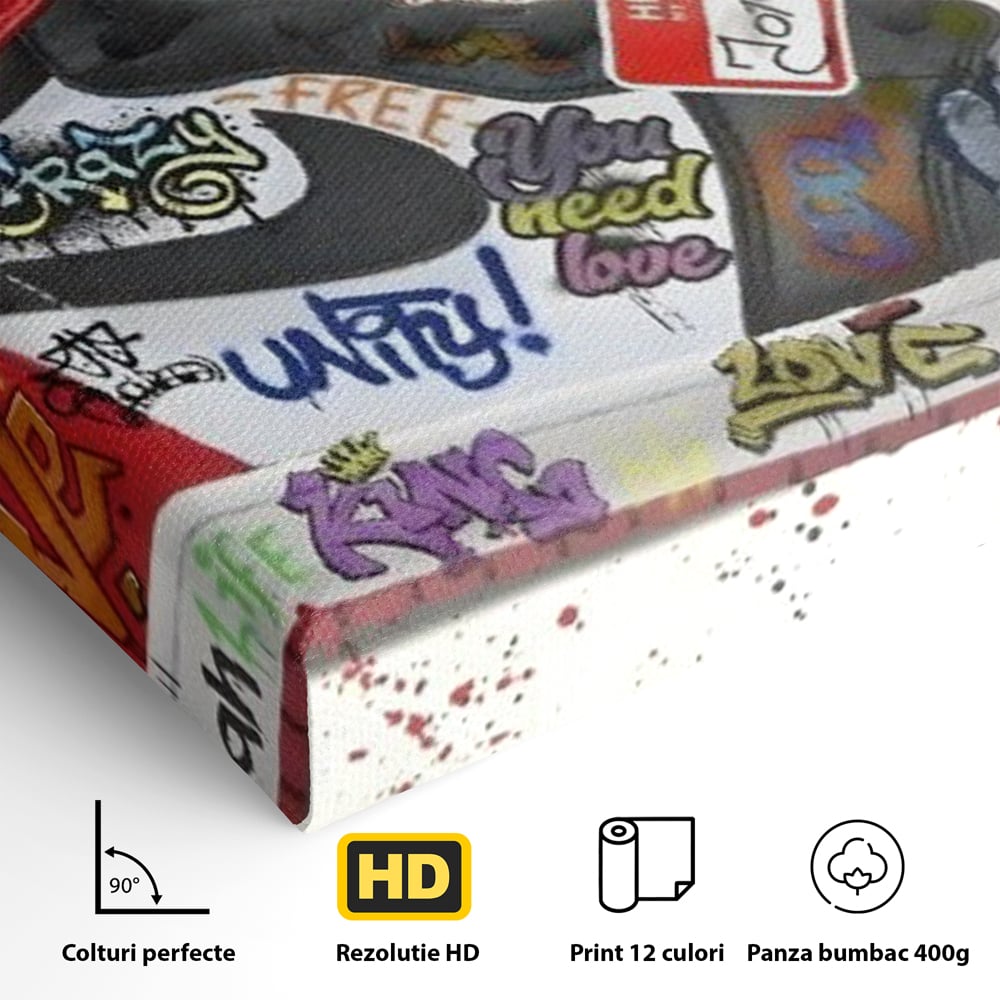 Tablou Canvas Premium, LuxCanva® A1136, Love Jordan , Nike, Adidas, Air Jordan, Culori Vibrante