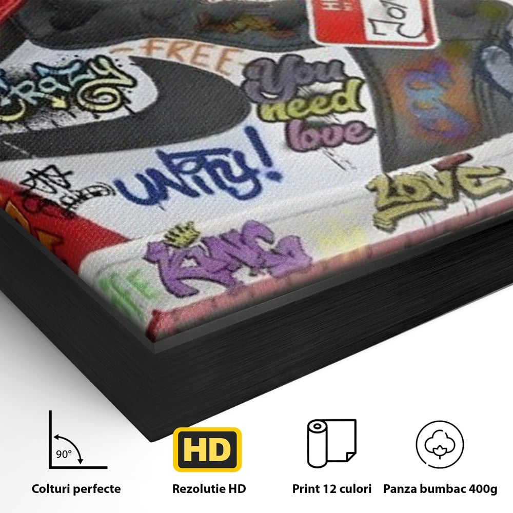 Tablou Canvas Premium, LuxCanva® A1136, Love Jordan , Nike, Adidas, Air Jordan, Culori Vibrante