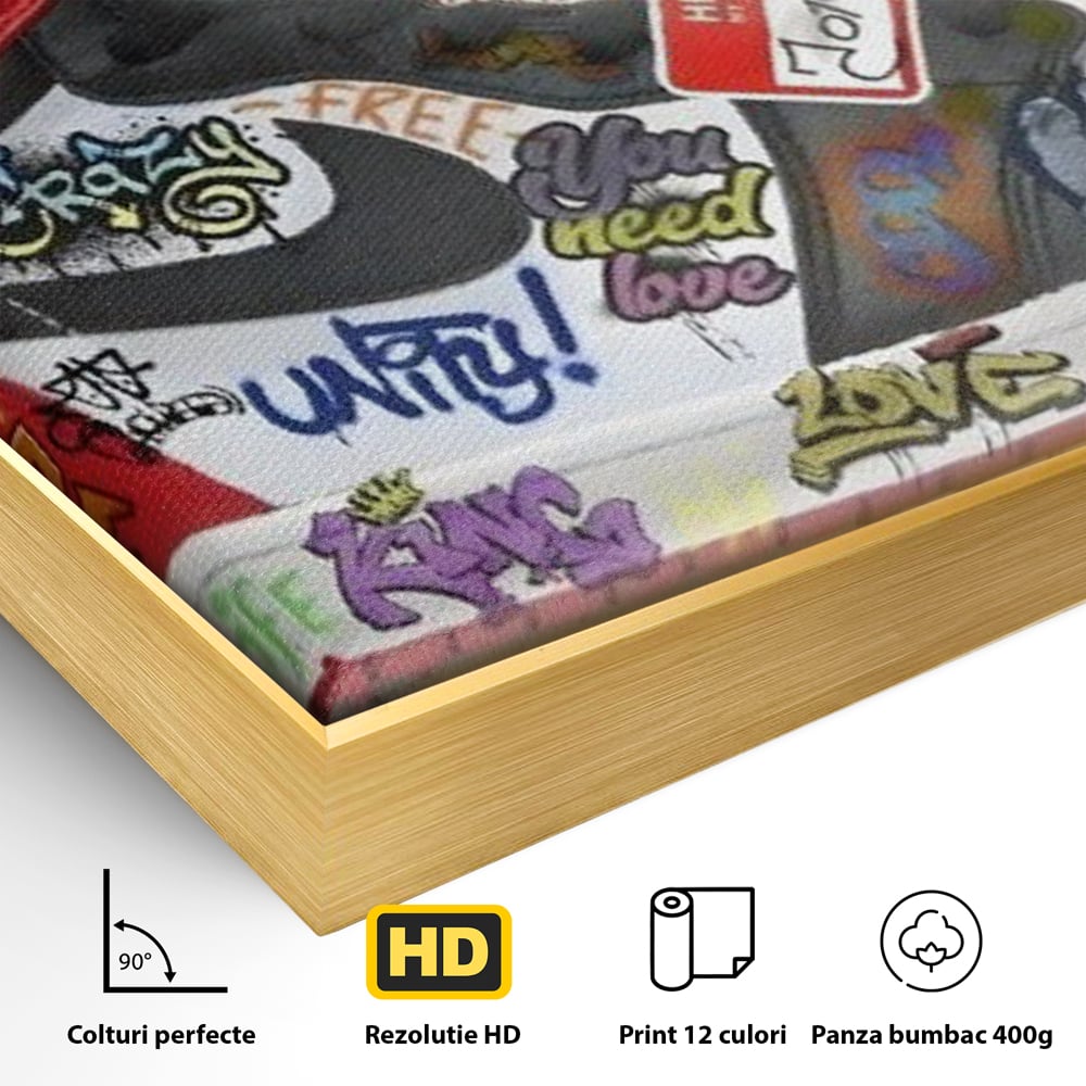 Tablou Canvas Premium, LuxCanva® A1136, Love Jordan , Nike, Adidas, Air Jordan, Culori Vibrante