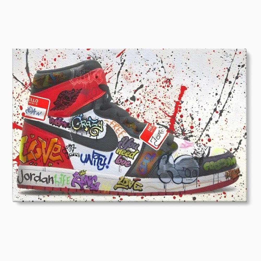 Tablou Canvas Premium, LuxCanva® A1136, Love Jordan , Nike, Adidas, Air Jordan, Culori Vibrante