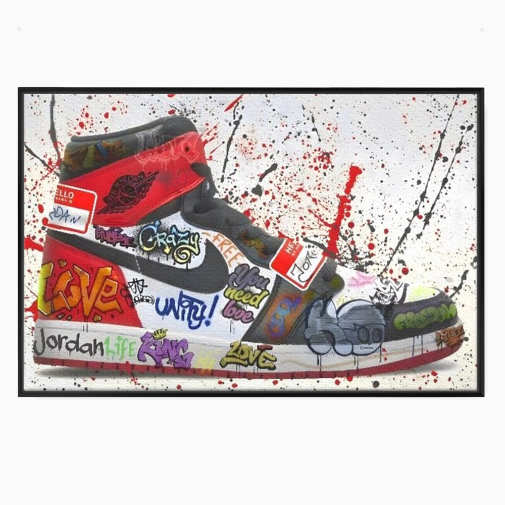 Tablou Canvas Premium, LuxCanva® A1136, Love Jordan , Nike, Adidas, Air Jordan, Culori Vibrante