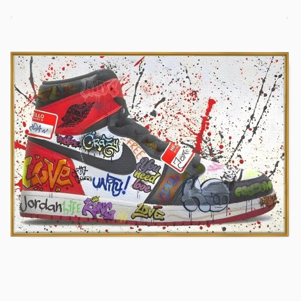Tablou Canvas Premium, LuxCanva® A1136, Love Jordan , Nike, Adidas, Air Jordan, Culori Vibrante
