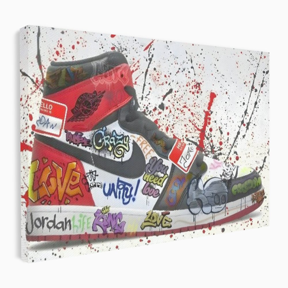 Tablou Canvas Premium, LuxCanva® A1136, Love Jordan , Nike, Adidas, Air Jordan, Culori Vibrante