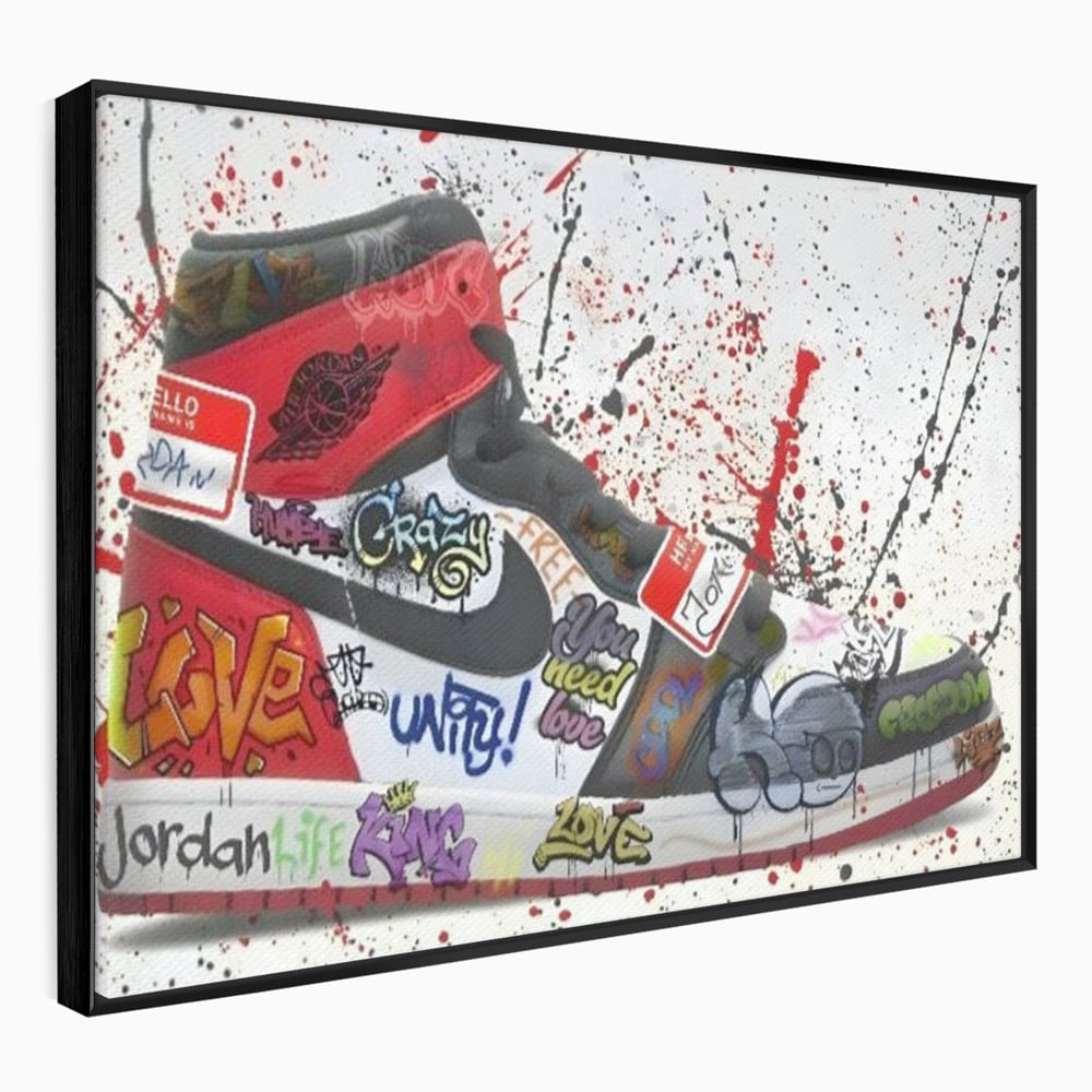 Tablou Canvas Premium, LuxCanva® A1136, Love Jordan , Nike, Adidas, Air Jordan, Culori Vibrante