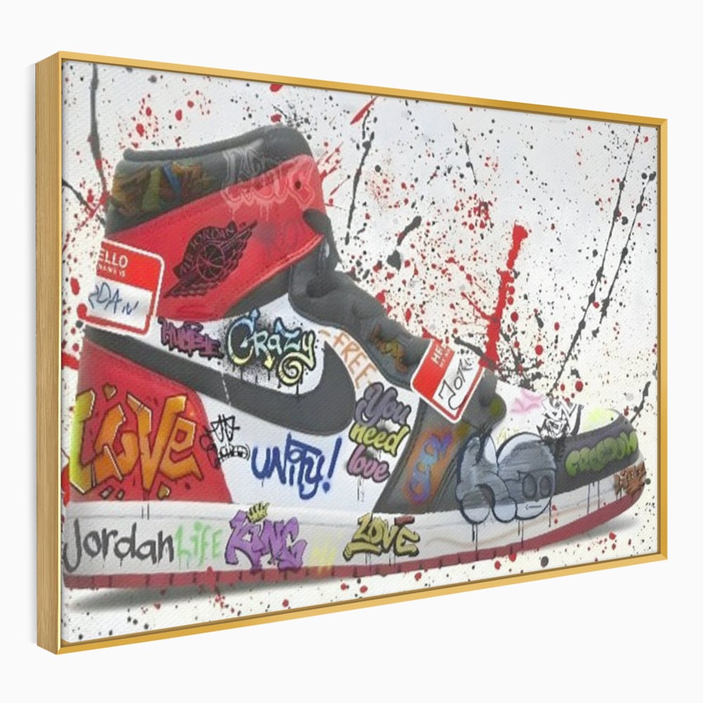 Tablou Canvas Premium, LuxCanva® A1136, Love Jordan , Nike, Adidas, Air Jordan, Culori Vibrante