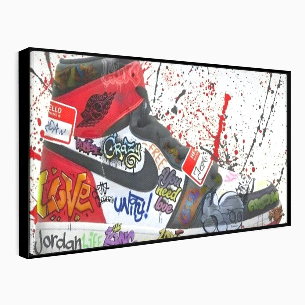 Tablou Canvas Premium, LuxCanva® A1136, Love Jordan , Nike, Adidas, Air Jordan, Culori Vibrante