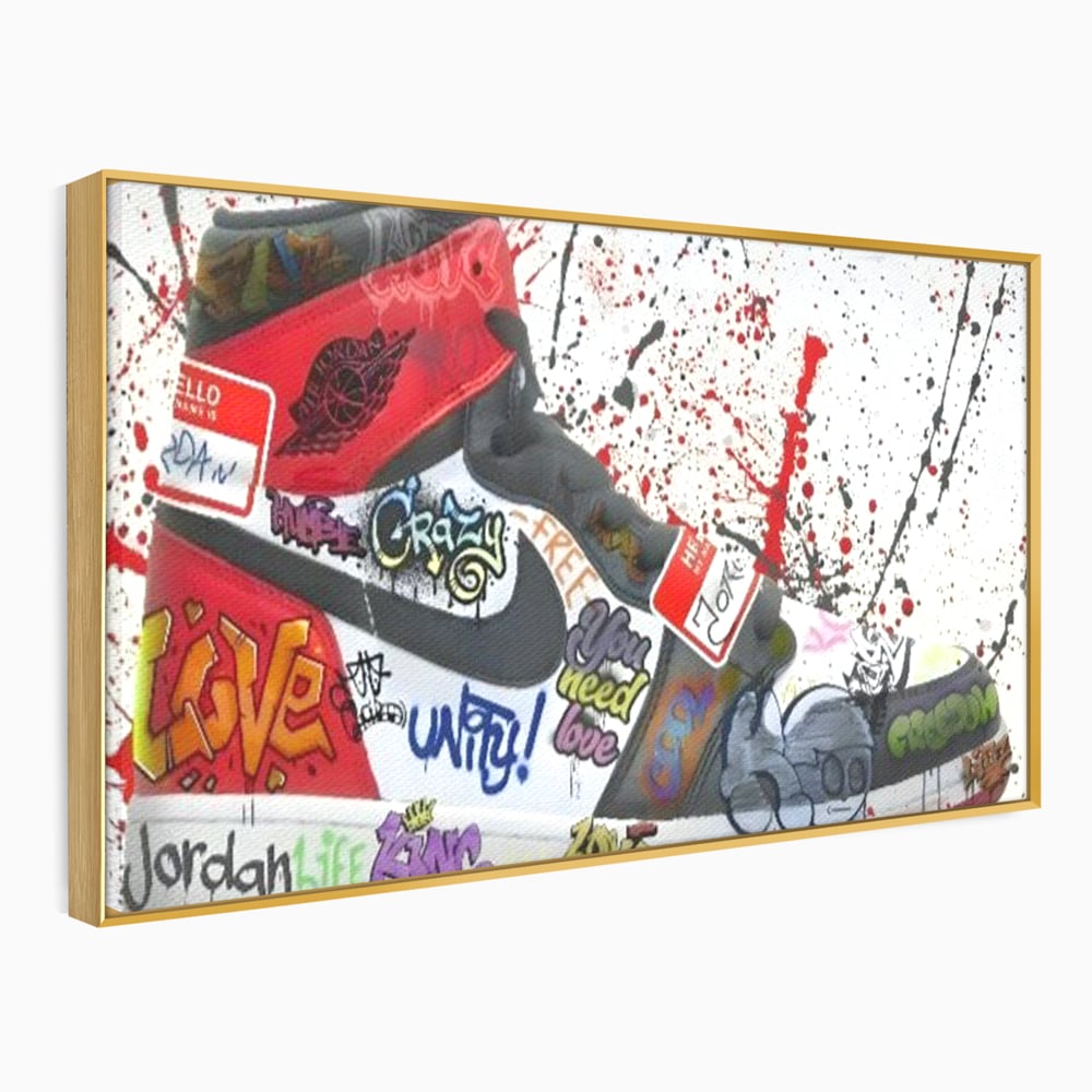 Tablou Canvas Premium, LuxCanva® A1136, Love Jordan , Nike, Adidas, Air Jordan, Culori Vibrante