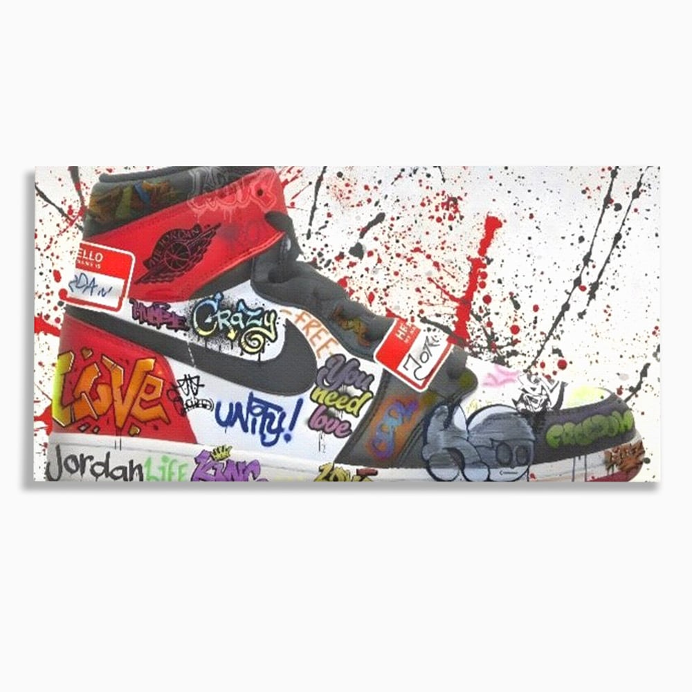Tablou Canvas Premium, LuxCanva® A1136, Love Jordan , Nike, Adidas, Air Jordan, Culori Vibrante