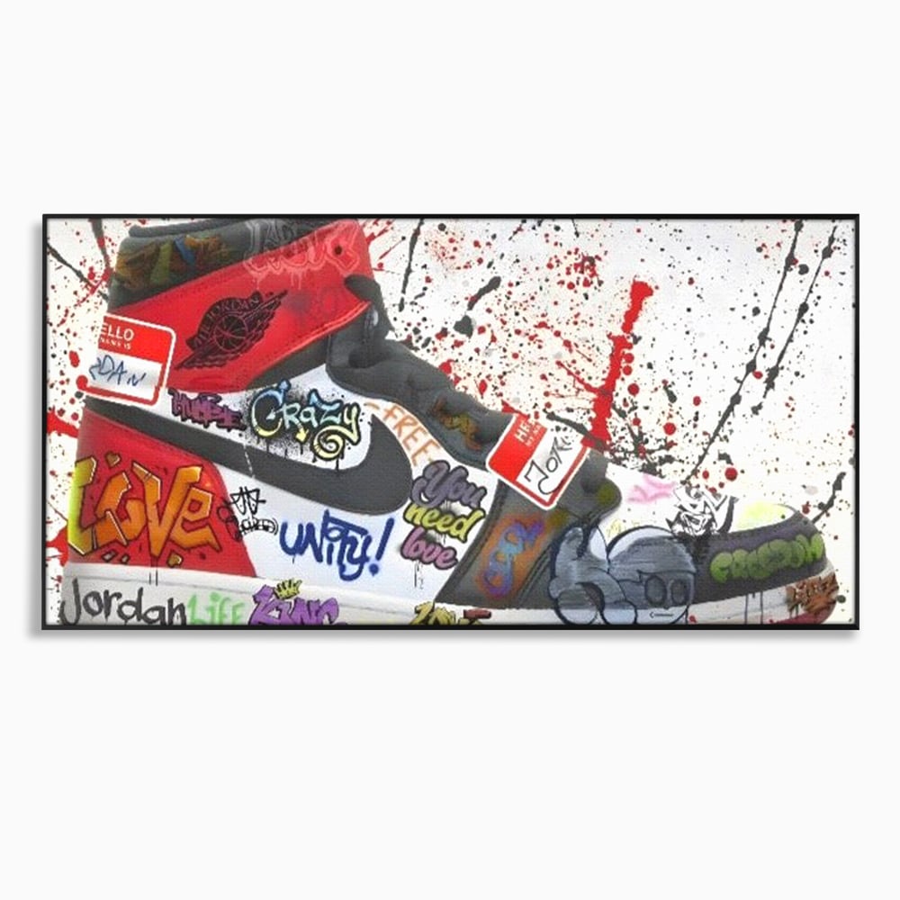 Tablou Canvas Premium, LuxCanva® A1136, Love Jordan , Nike, Adidas, Air Jordan, Culori Vibrante