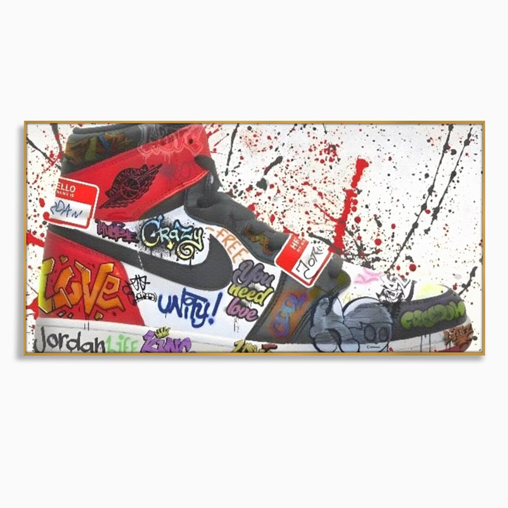 Tablou Canvas Premium, LuxCanva® A1136, Love Jordan , Nike, Adidas, Air Jordan, Culori Vibrante