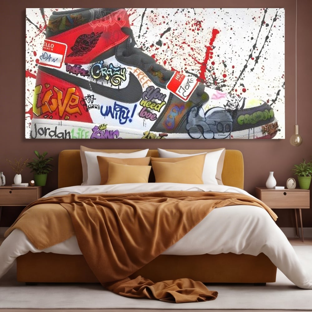 Tablou Canvas Premium, LuxCanva® A1136, Love Jordan , Nike, Adidas, Air Jordan, Culori Vibrante
