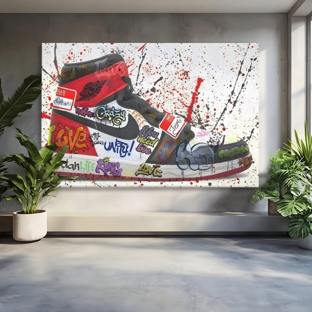 Tablou Canvas Premium, LuxCanva® A1136, Love Jordan , Nike, Adidas, Air Jordan, Culori Vibrante