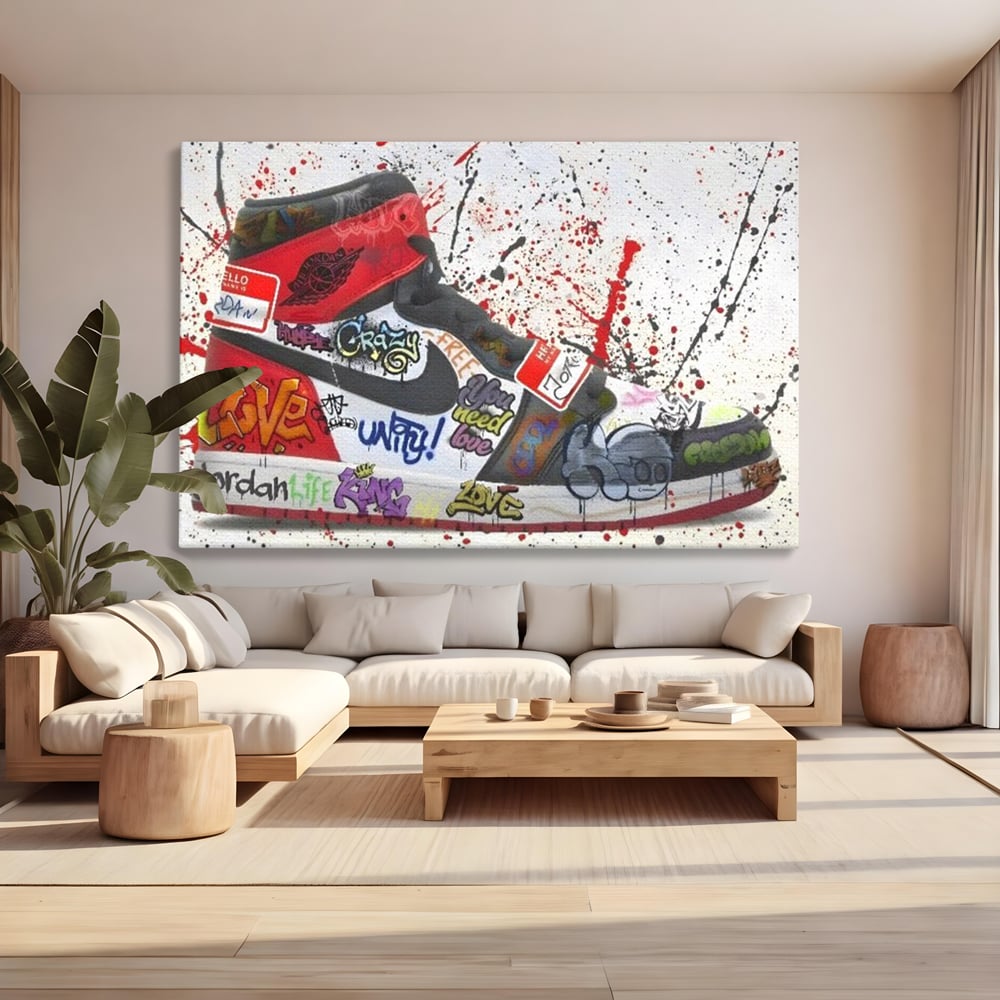 Tablou Canvas Premium, LuxCanva® A1136, Love Jordan , Nike, Adidas, Air Jordan, Culori Vibrante
