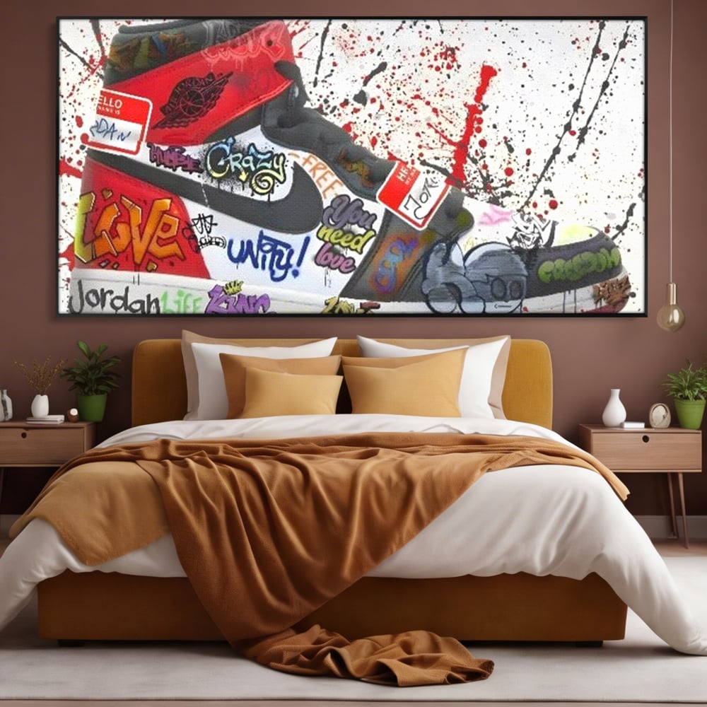 Tablou Canvas Premium, LuxCanva® A1136, Love Jordan , Nike, Adidas, Air Jordan, Culori Vibrante