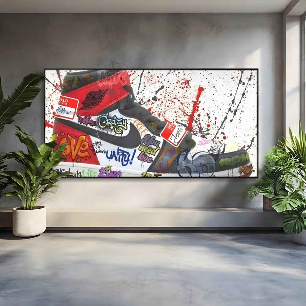 Tablou Canvas Premium, LuxCanva® A1136, Love Jordan , Nike, Adidas, Air Jordan, Culori Vibrante
