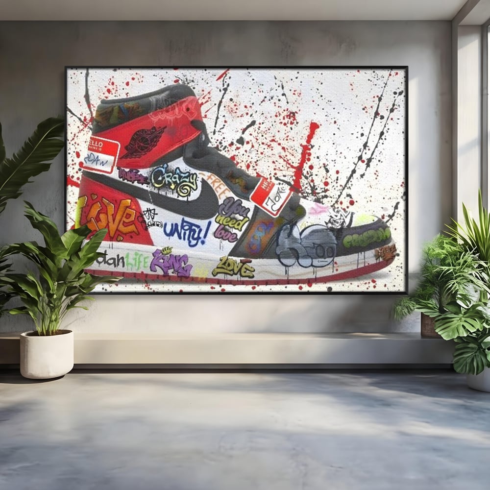Tablou Canvas Premium, LuxCanva® A1136, Love Jordan , Nike, Adidas, Air Jordan, Culori Vibrante