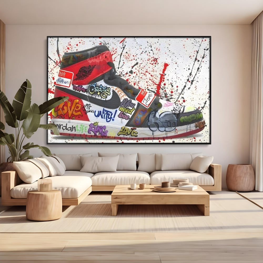 Tablou Canvas Premium, LuxCanva® A1136, Love Jordan , Nike, Adidas, Air Jordan, Culori Vibrante