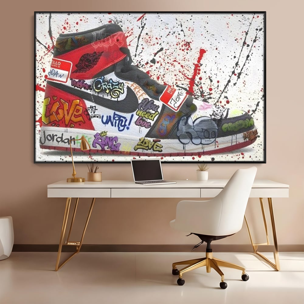 Tablou Canvas Premium, LuxCanva® A1136, Love Jordan , Nike, Adidas, Air Jordan, Culori Vibrante