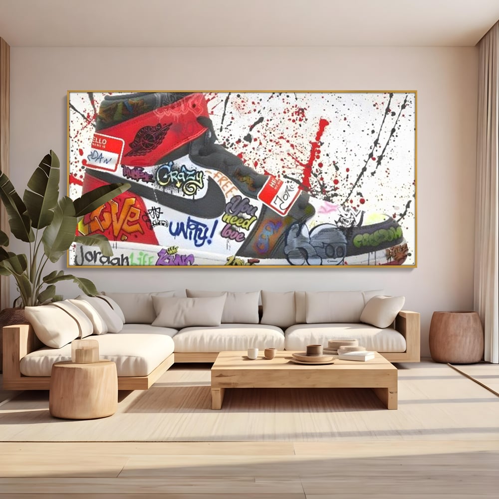 Tablou Canvas Premium, LuxCanva® A1136, Love Jordan , Nike, Adidas, Air Jordan, Culori Vibrante