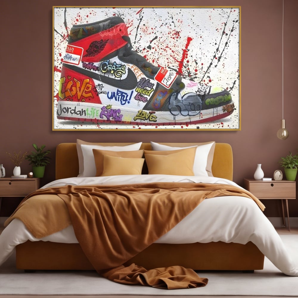 Tablou Canvas Premium, LuxCanva® A1136, Love Jordan , Nike, Adidas, Air Jordan, Culori Vibrante