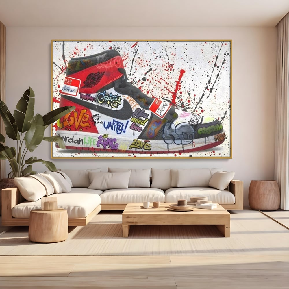 Tablou Canvas Premium, LuxCanva® A1136, Love Jordan , Nike, Adidas, Air Jordan, Culori Vibrante