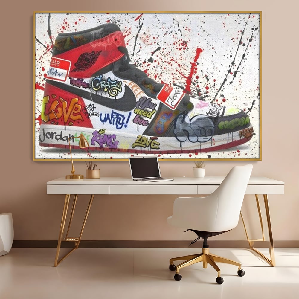Tablou Canvas Premium, LuxCanva® A1136, Love Jordan , Nike, Adidas, Air Jordan, Culori Vibrante