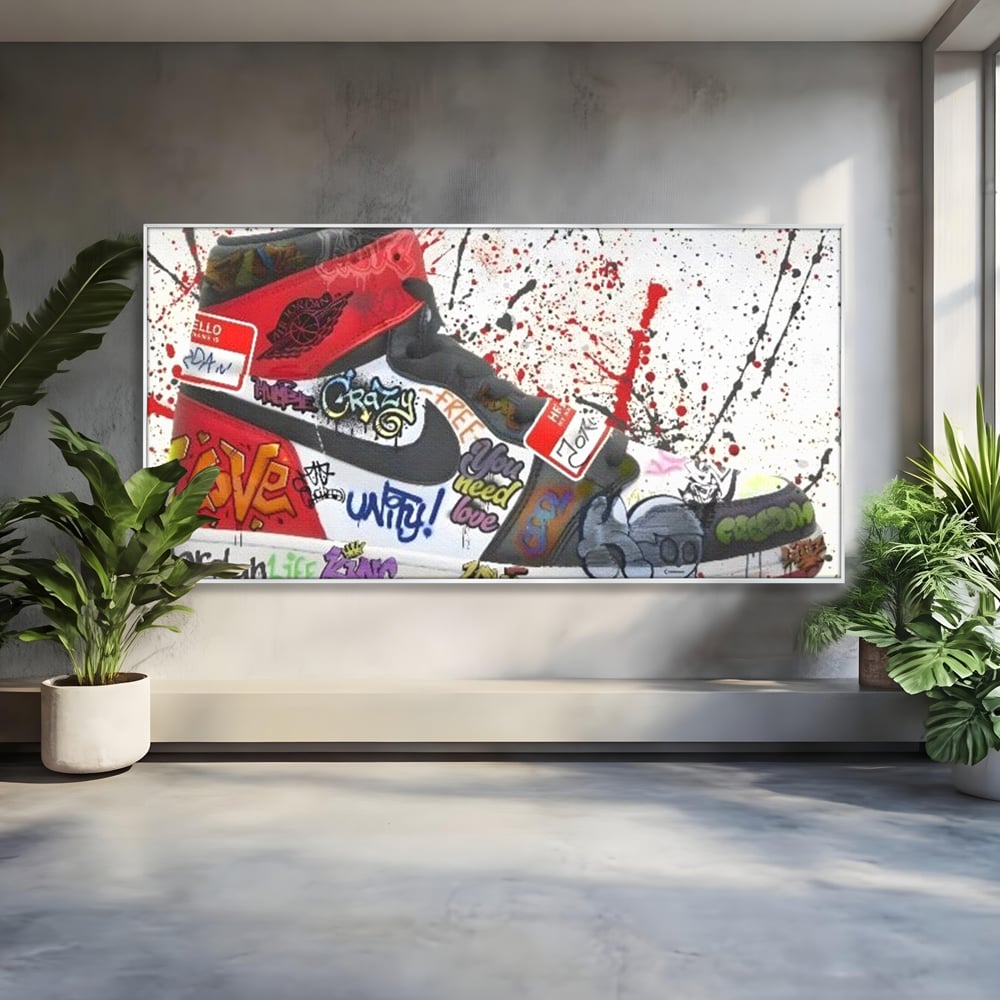 Tablou Canvas Premium, LuxCanva® A1136, Love Jordan , Nike, Adidas, Air Jordan, Culori Vibrante
