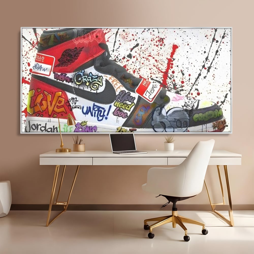 Tablou Canvas Premium, LuxCanva® A1136, Love Jordan , Nike, Adidas, Air Jordan, Culori Vibrante